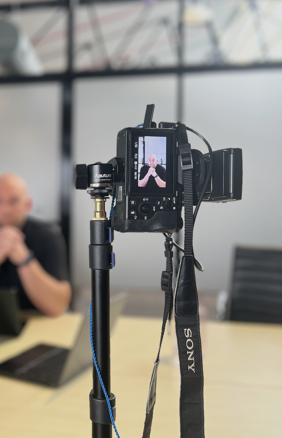Production team filming content together as part of a coordinated digital launch
